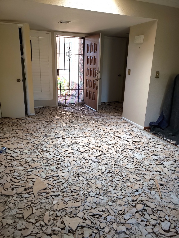 Cost of DIY Tile Removal. Mesa Dustless Tile Removal