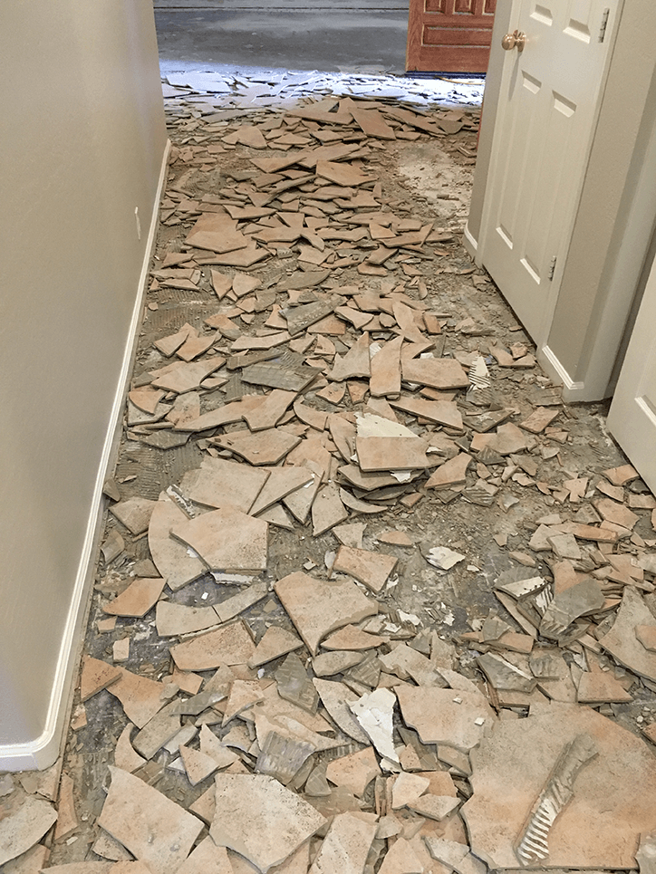 Dustless Tile Removal in Mesa